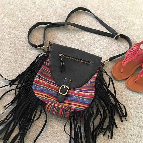 Handbags - Colorful fringe purse